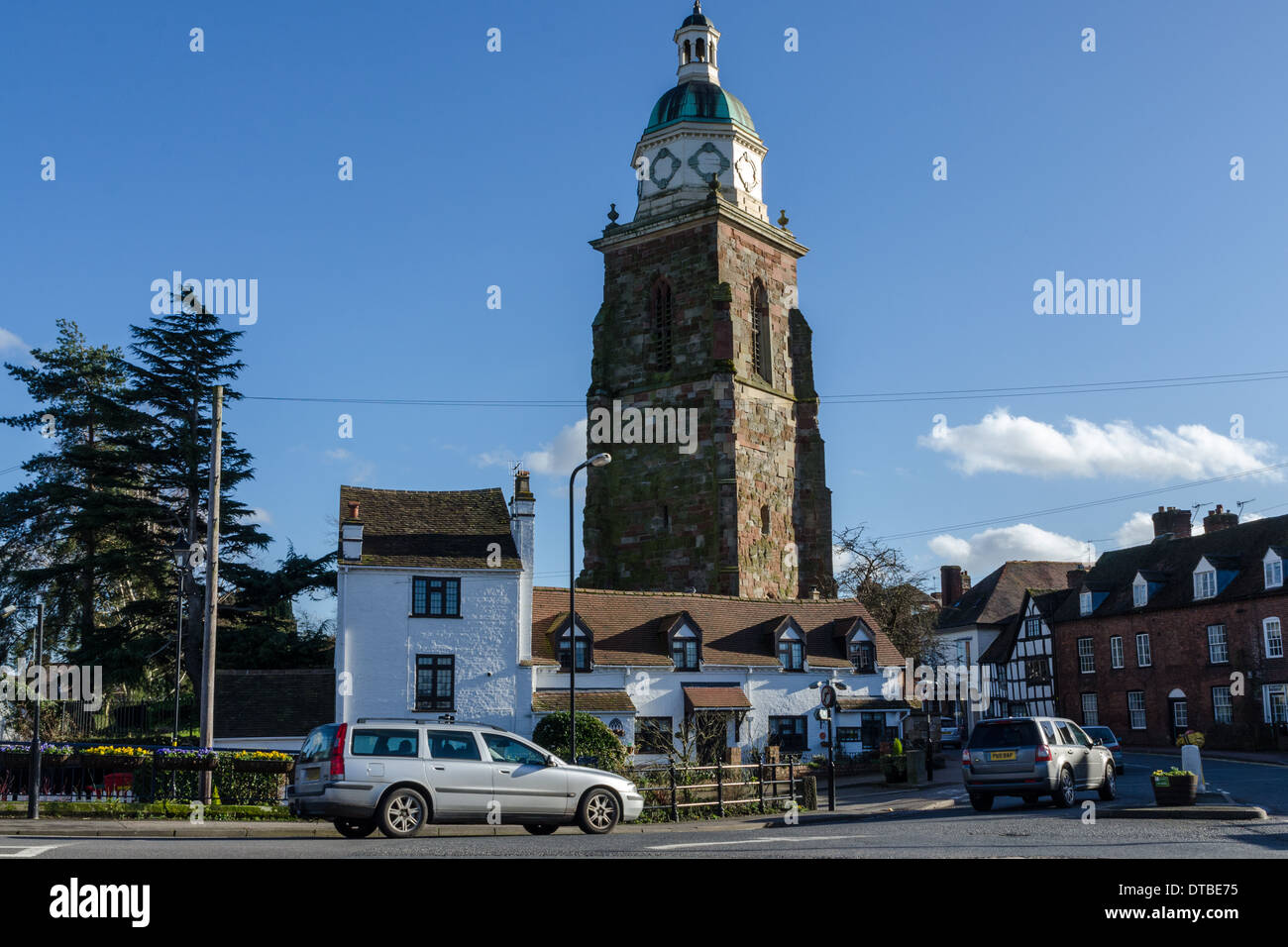 La vecchia chiesa torre ora noto come il Pepperpot Heritage Centre in Worcestershire città di Upton-su-Severn Foto Stock