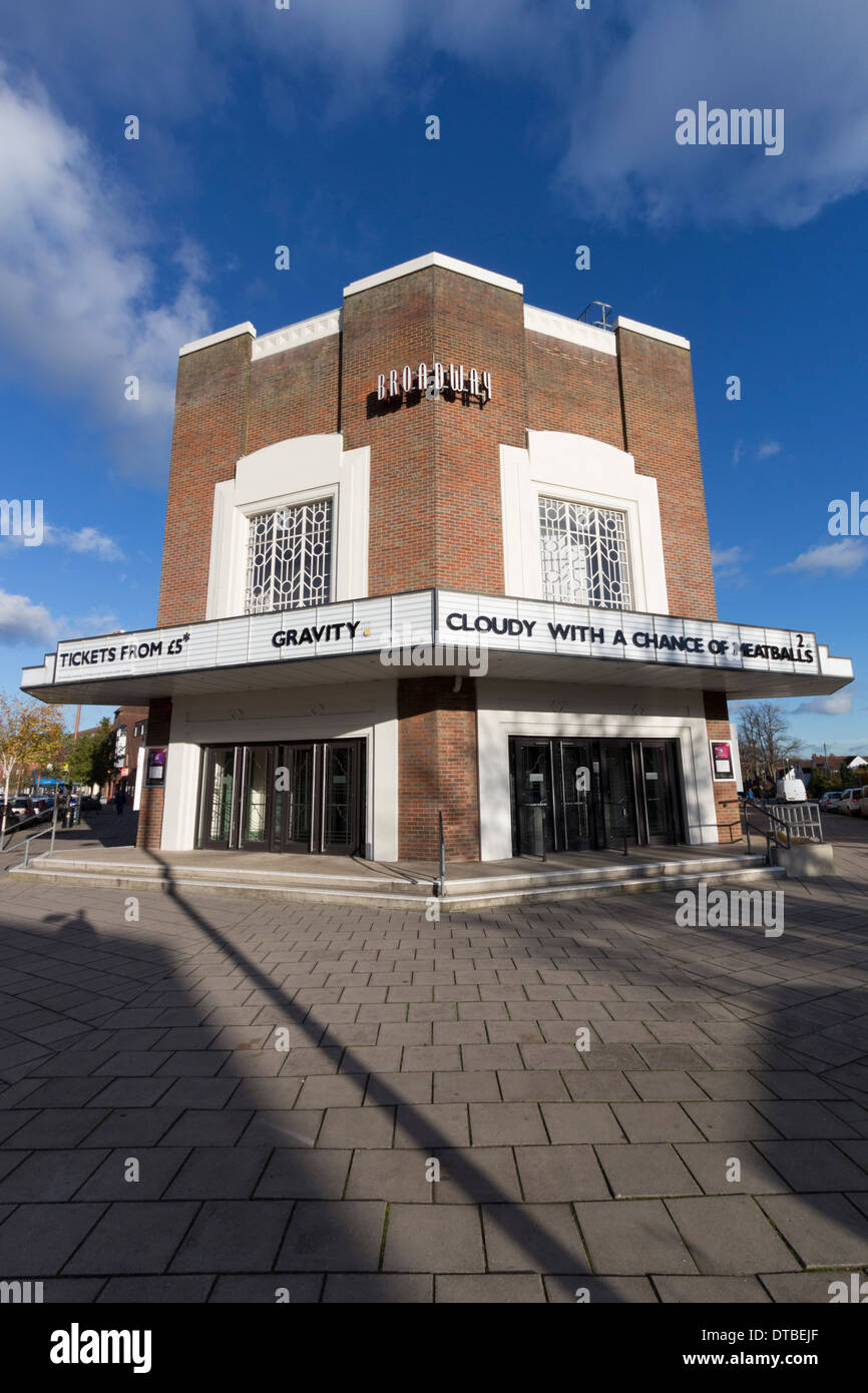 Letchworth Garden City broadway cinema hertfordshire Inghilterra Foto Stock