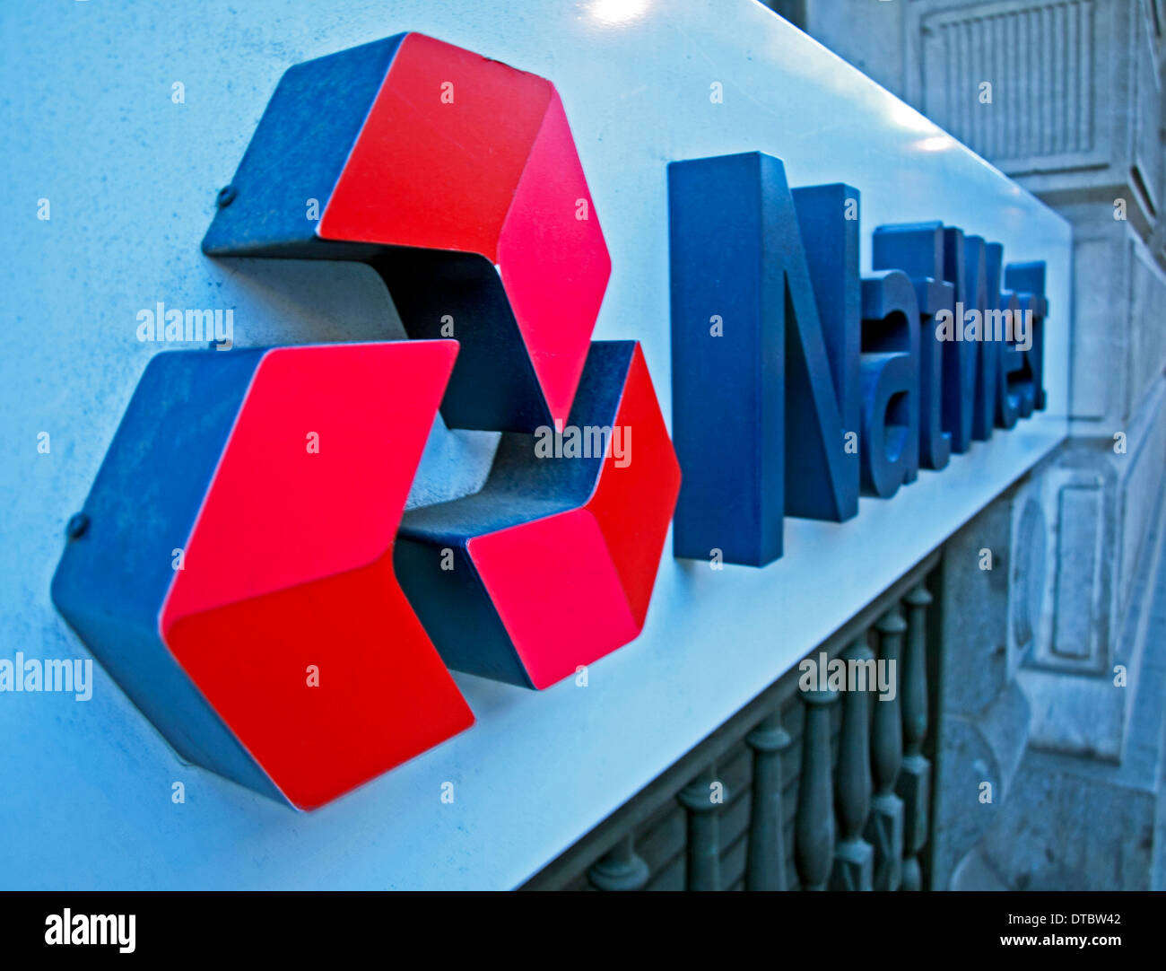 Natwest logo, City of London, Londra, Inghilterra, Regno Unito Foto Stock