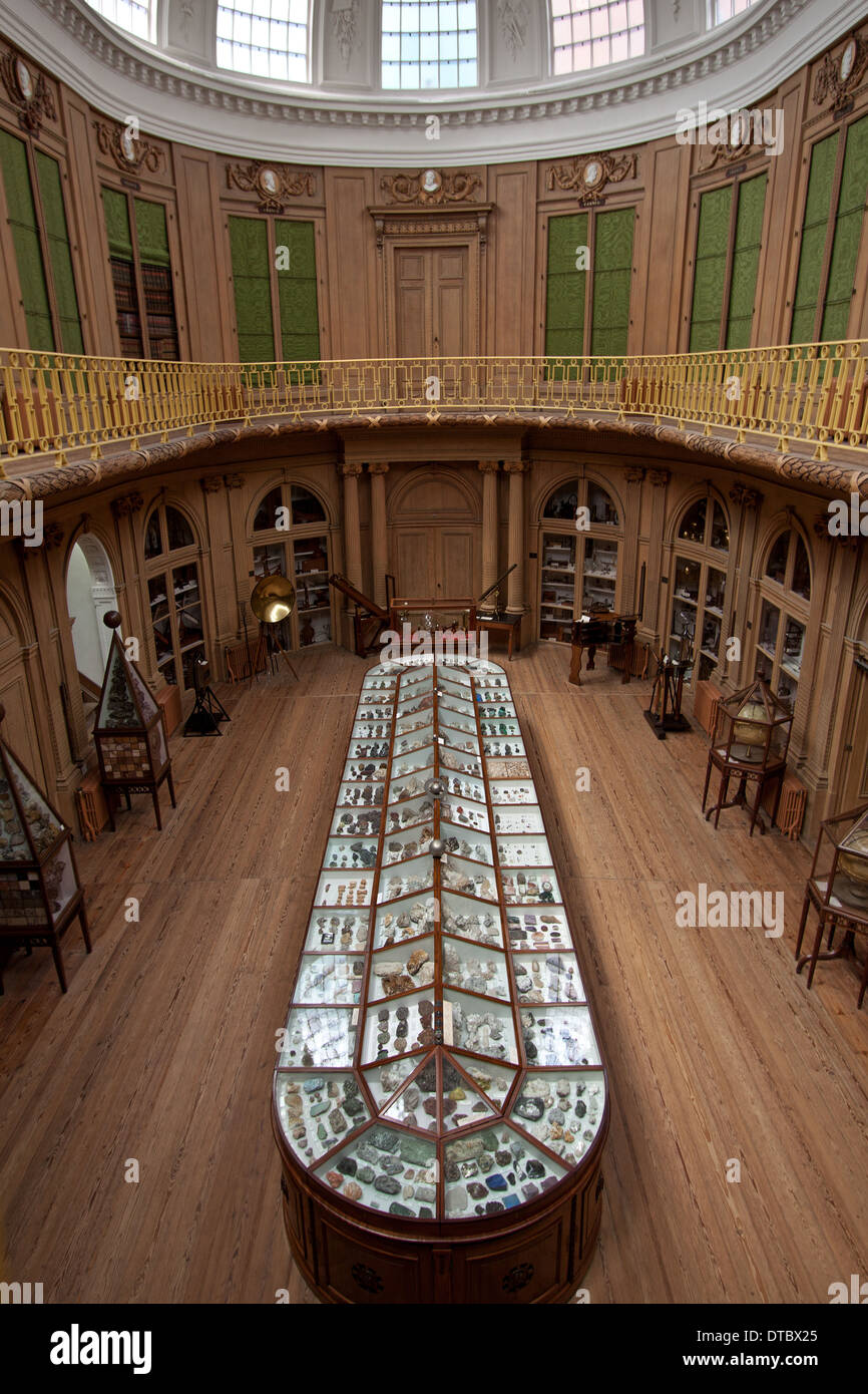 La sala ovale del Teylers Museum di Haarlem, Olanda Settentrionale, Paesi Bassi. Foto Stock
