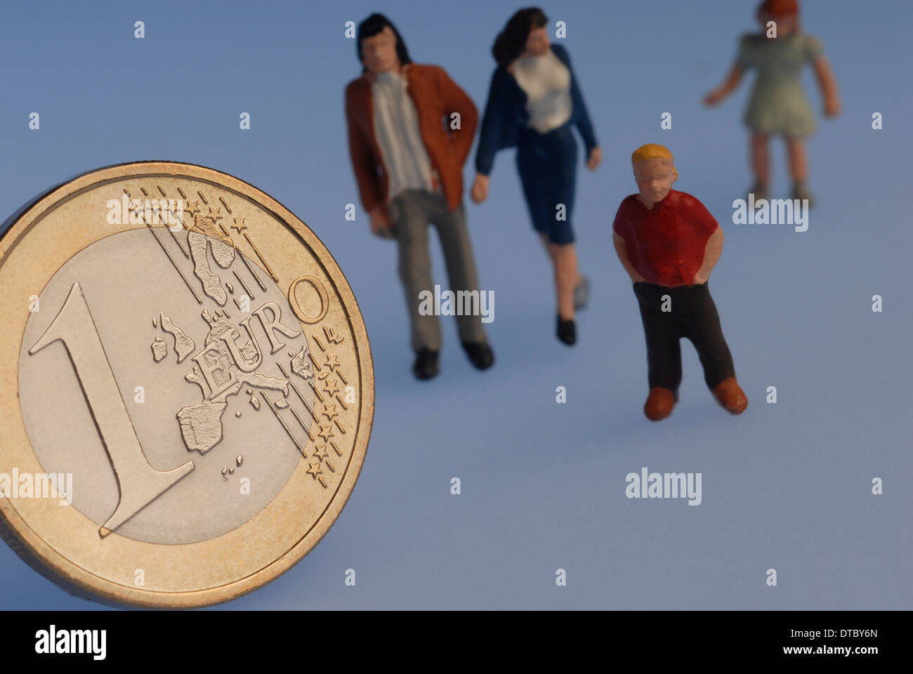 La promozione della famiglia Foto Stock