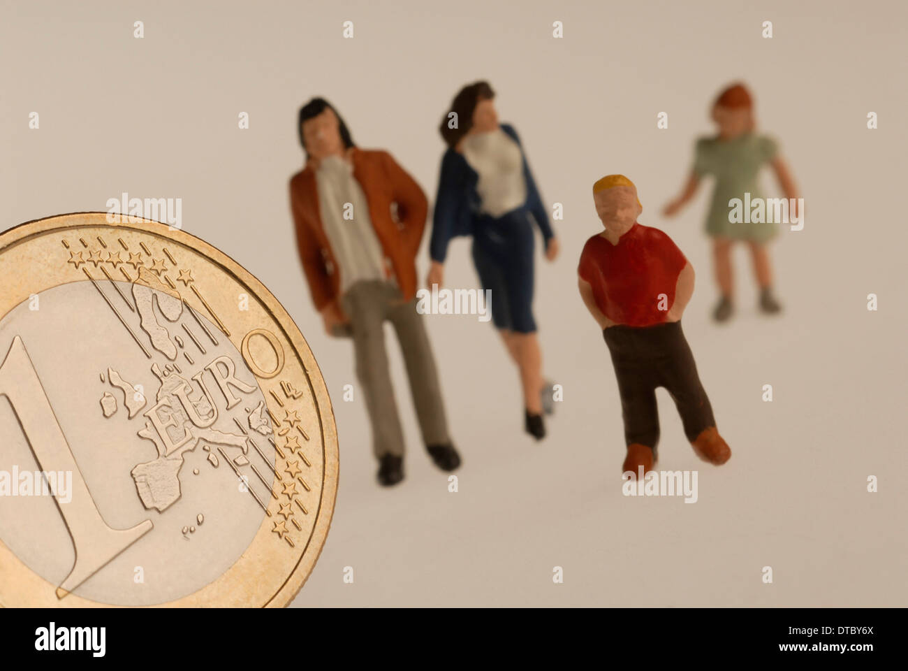 La promozione della famiglia Foto Stock