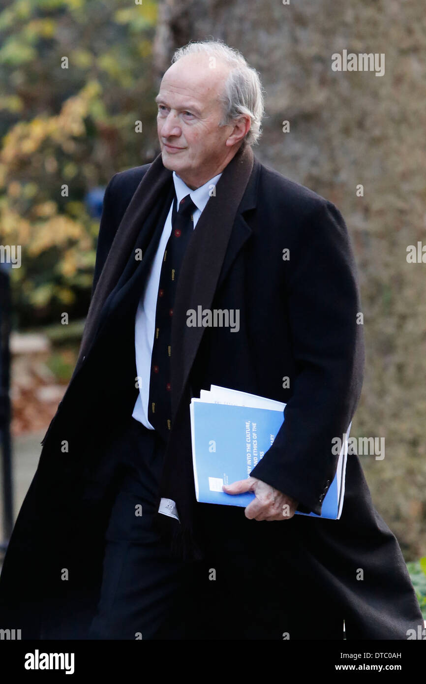 La Gran Bretagna hacking trail Leveson giornali britannici tabloid redattori media Foto Stock