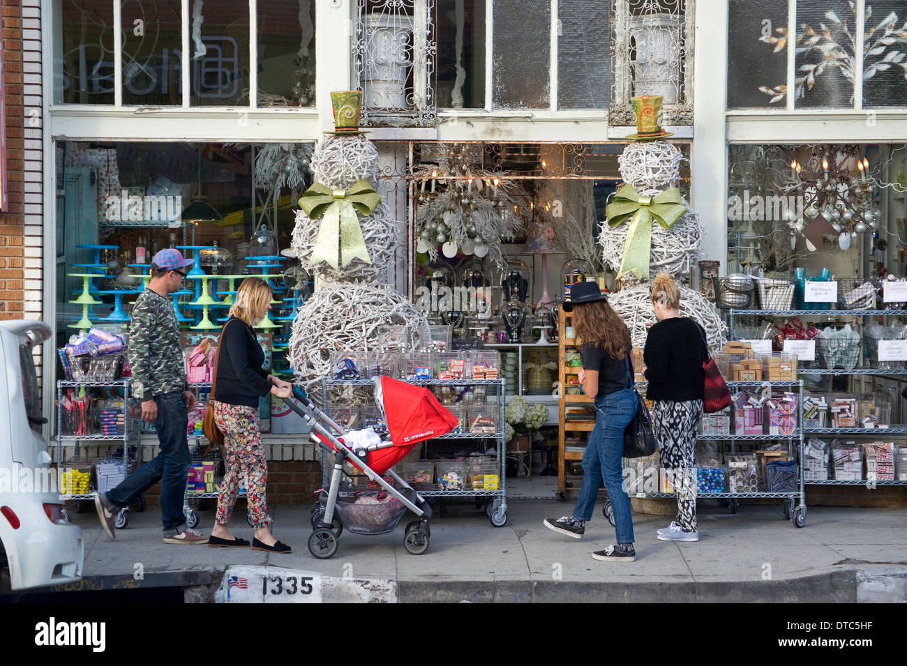 Abbot Kinney quartiere di Venice Beach Foto Stock