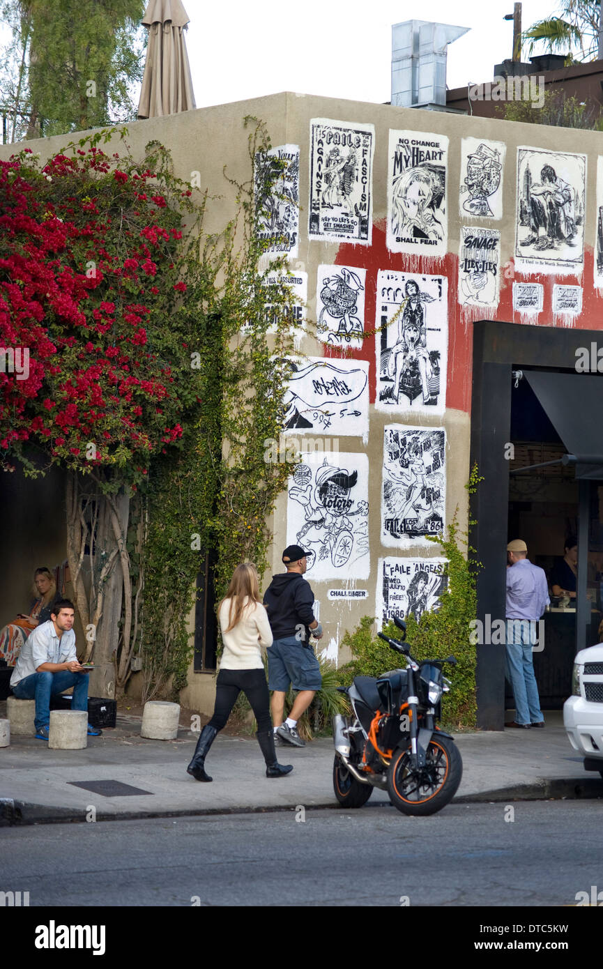 Abbot Kinney quartiere di Venice Beach Foto Stock