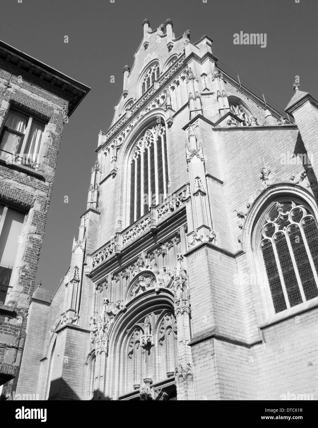 Anversa - San Paolo chiesa (Paulskerk) nella luce della sera Foto Stock