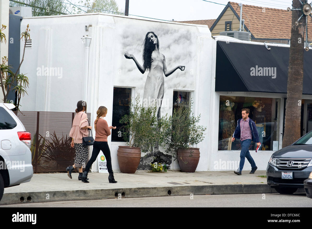 Abbot Kinney quartiere di Venice Beach Foto Stock