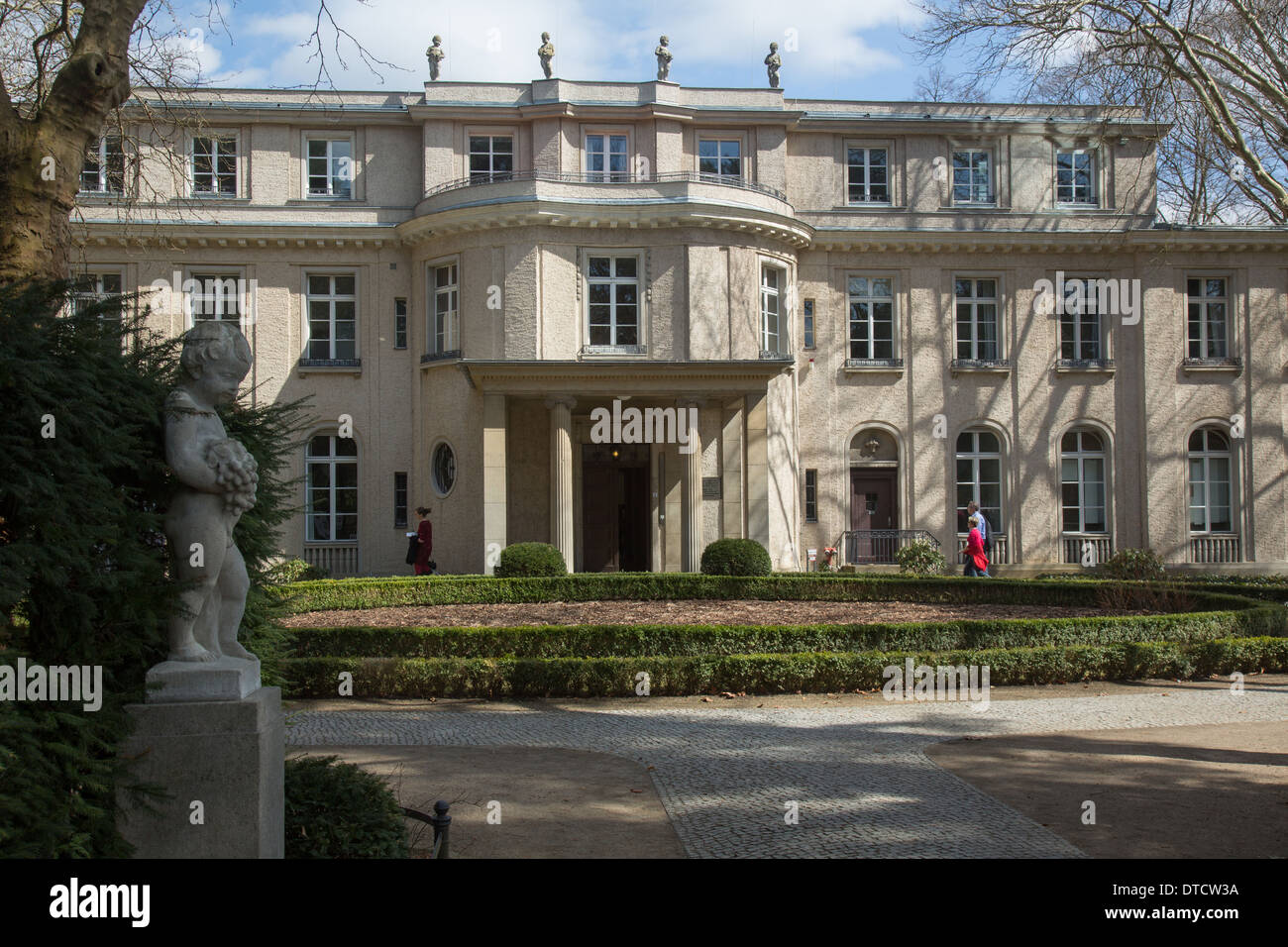 Berlino, Germania, commemorazione e Bildungsstaette Casa della Conferenza di Wannsee Foto Stock