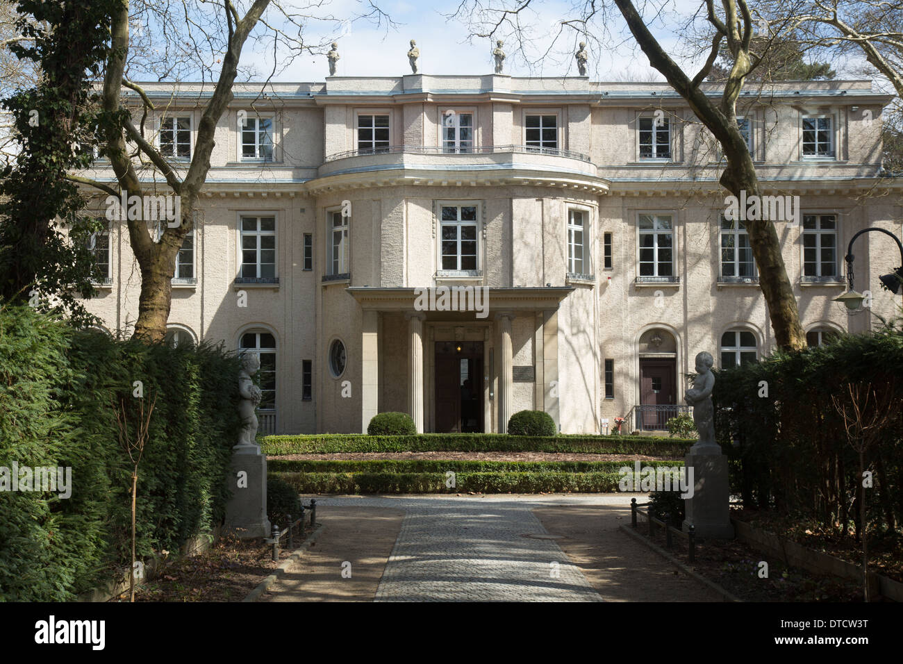 Berlino, Germania, commemorazione e Bildungsstaette Casa della Conferenza di Wannsee Foto Stock