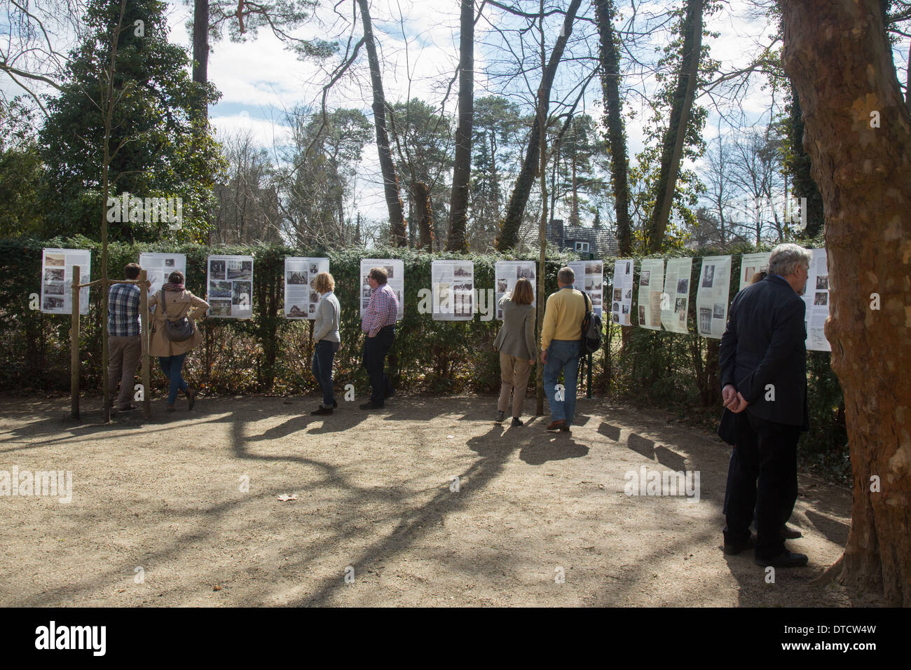 Berlino, Germania, commemorazione e Bildungsstaette Casa della Conferenza di Wannsee Foto Stock