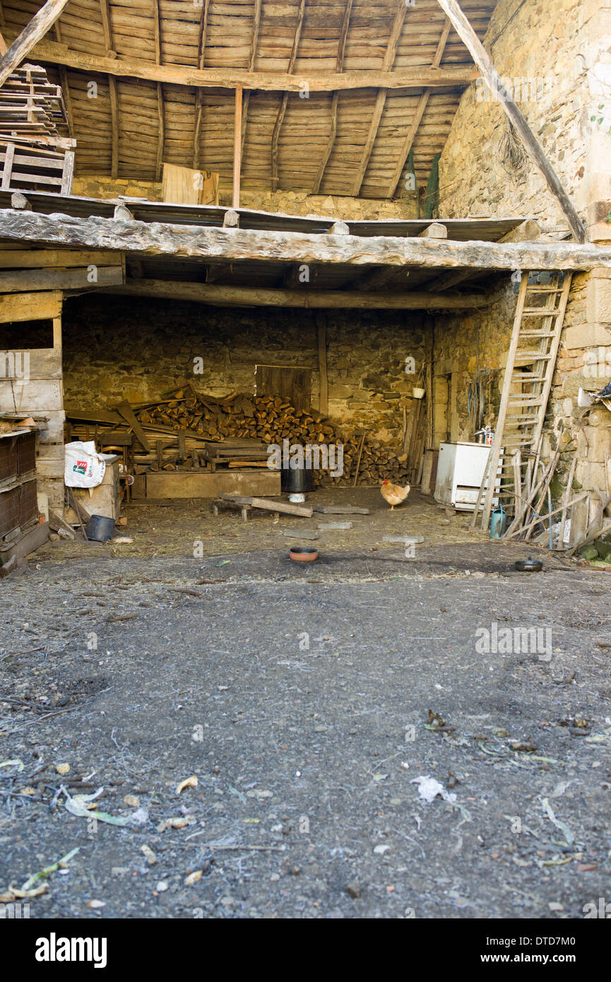 Granaio, Puycelsi, Gorge d'Aveyron,Tarn, Francia Foto Stock