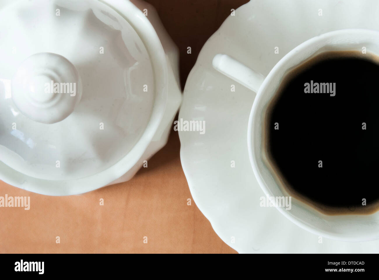 Tazza da caffè di zucchero bevanda calda Foto Stock