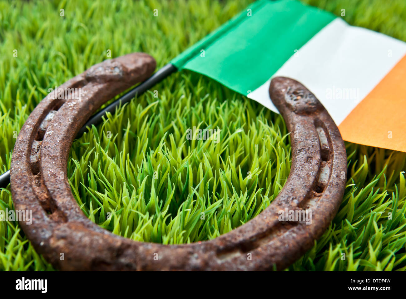 Bandierina irlandese Foto Stock