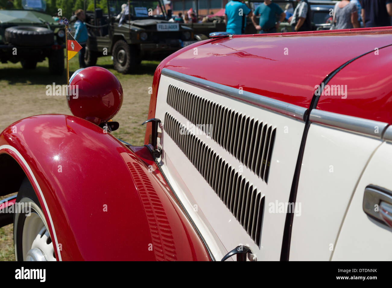 Dettaglio delle due porte cabriolet DKW F8 Foto Stock