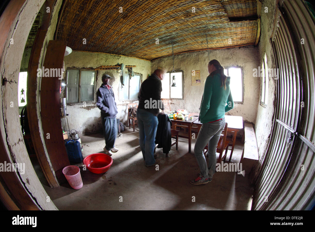 Etiopia, Africa, Dodola, montagne di balle, equitazione, cavalli Foto Stock