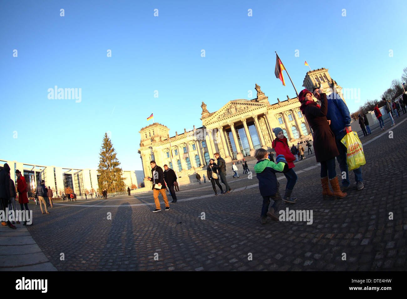 Berlino, Reichstag, Bundestag, natale, weihnachten Foto Stock