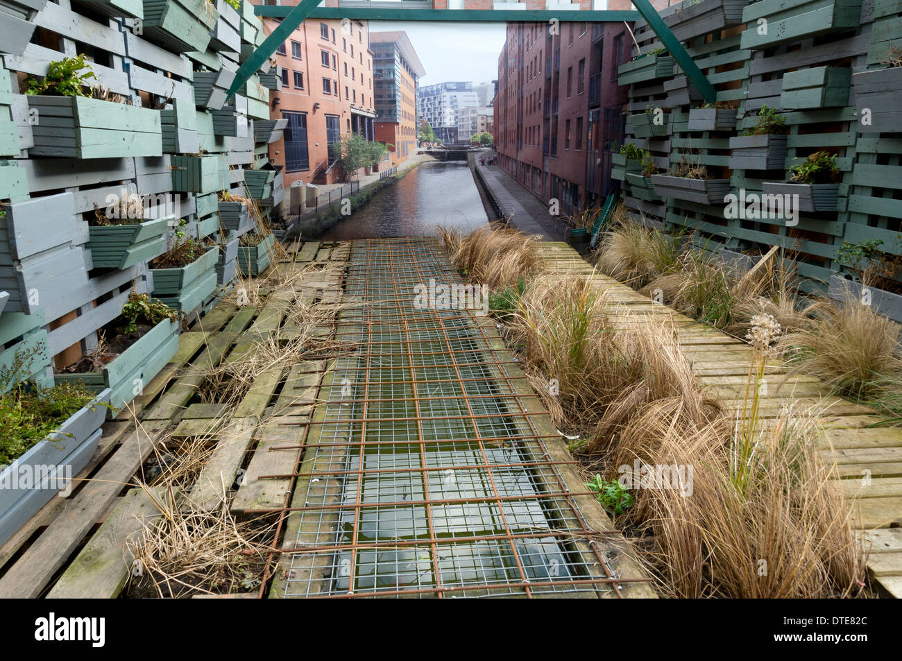 La Comunità Dreamscape giardino, Hilton Street, Manchester, Regno Unito. Originariamente progettato per scavare la città giardino Festival in 2013 Foto Stock