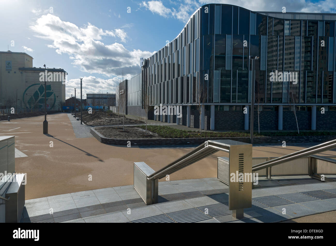 L'edificio dello studio ITV per il Coronation Street Set, Salford Quays, Manchester, Regno Unito. Foto Stock