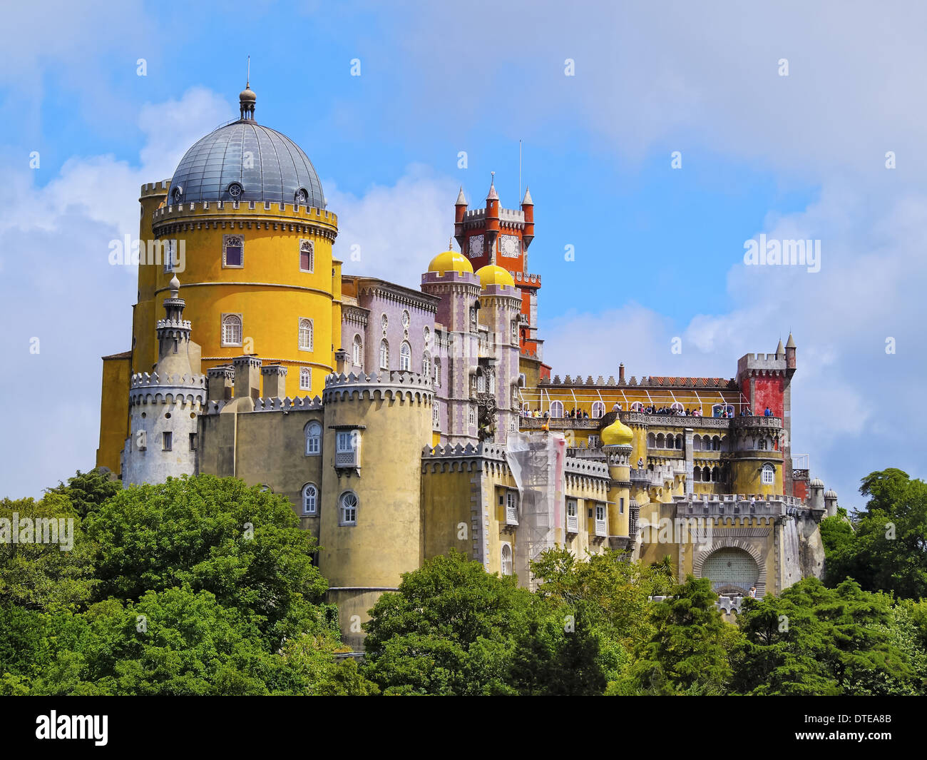 Palacio Nacional de Pena - pena il Palazzo Nazionale di Sintra, Portogallo Foto Stock