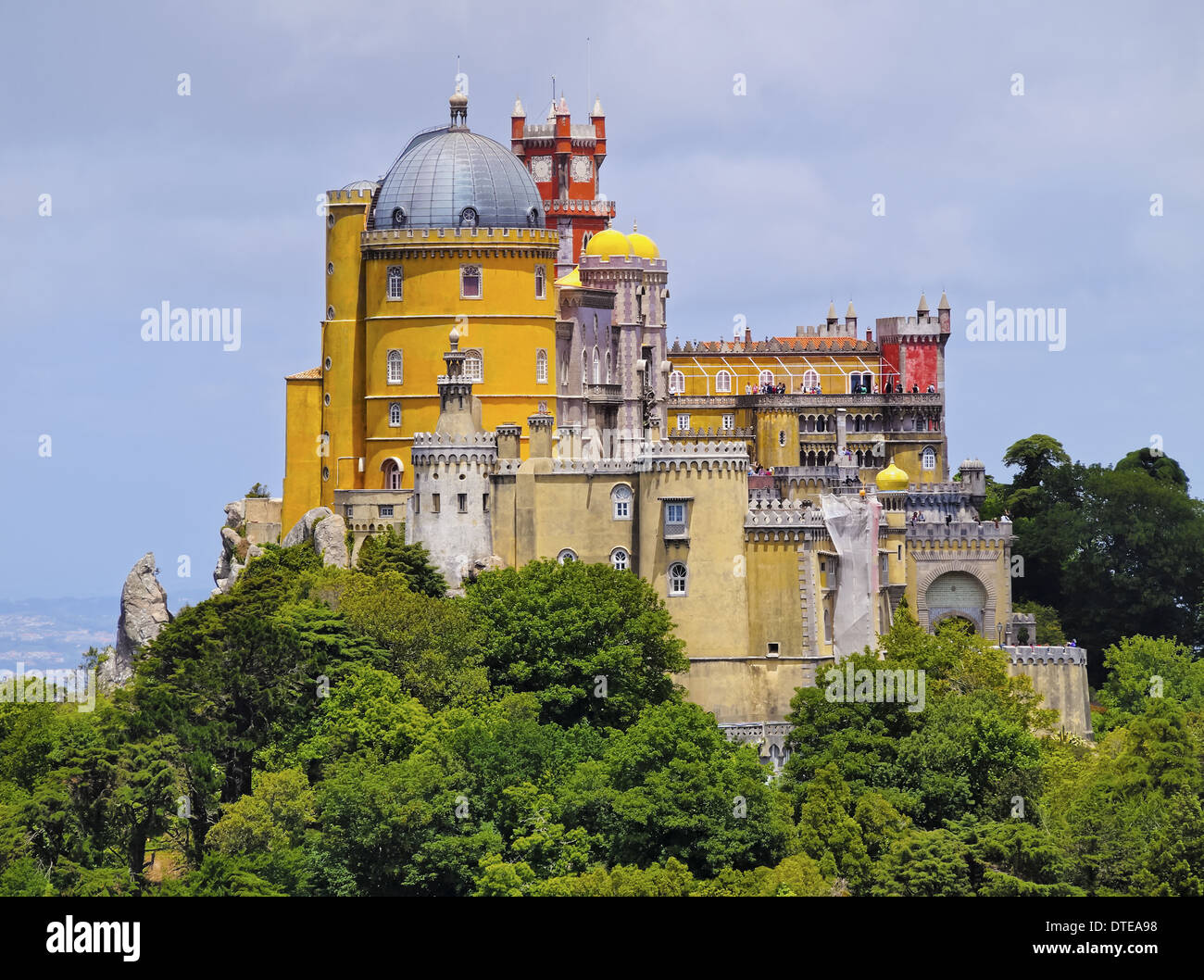 Palacio Nacional de Pena - pena il Palazzo Nazionale di Sintra, Portogallo Foto Stock