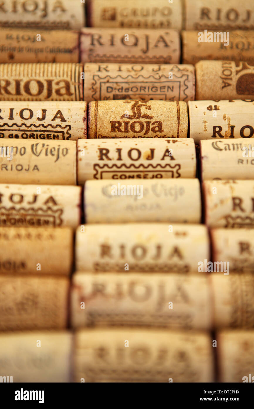 Tappi di Rioja Foto Stock