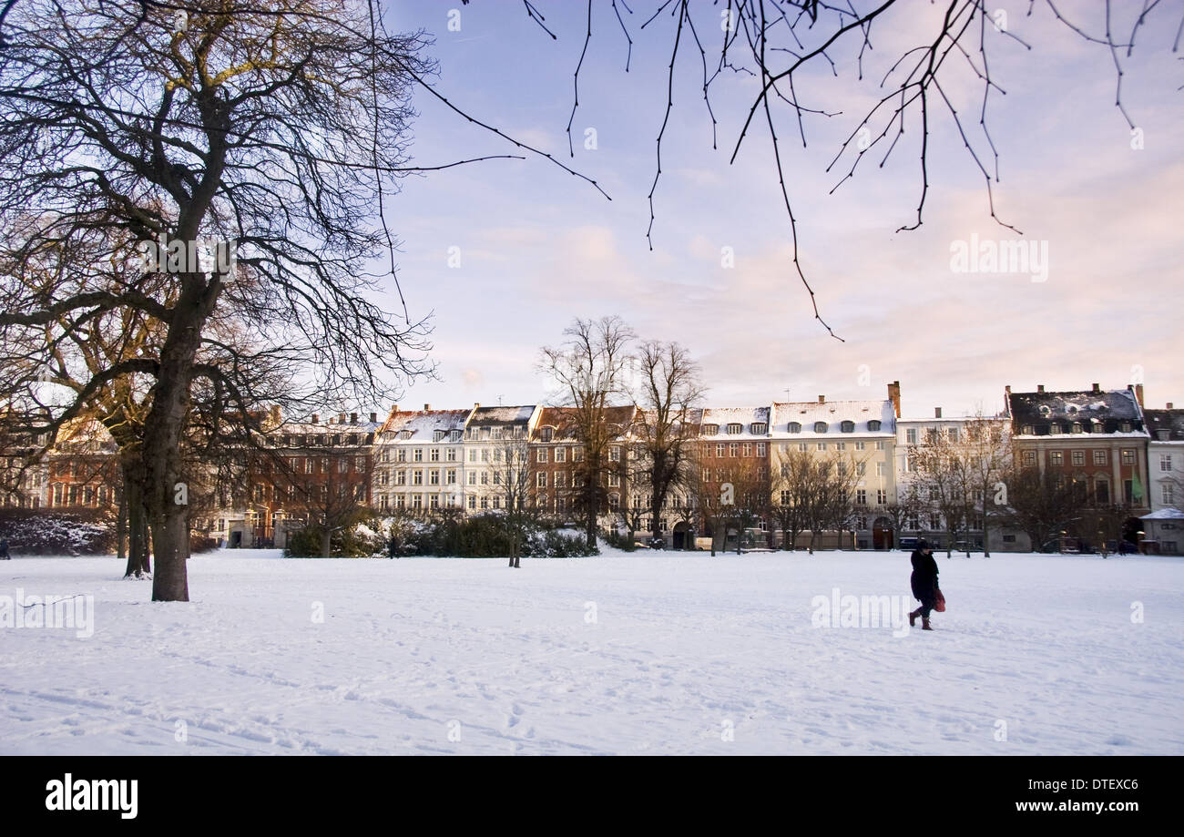 Il castello di Rosenborg Gardens Copenhagen Foto Stock