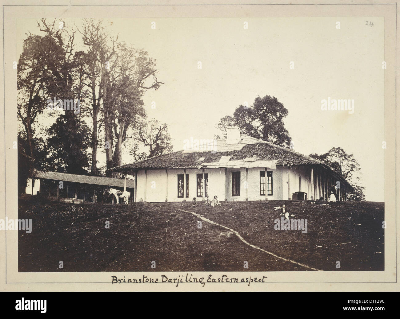 Fotografia di Hodgson's bungalow a Darjeeling, c. 1850 Foto Stock