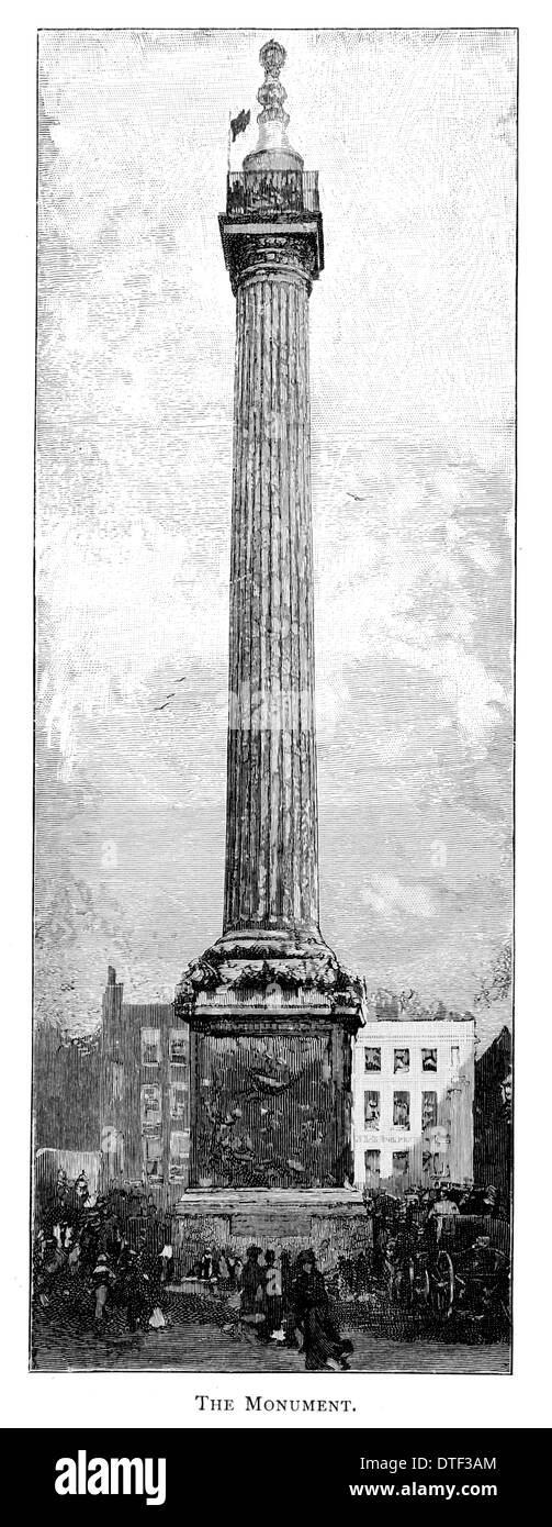 Il monumento circa 1890 Foto Stock