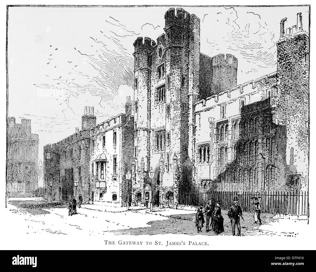 Il Gateway a Saint James Palace circa 1890 Foto Stock