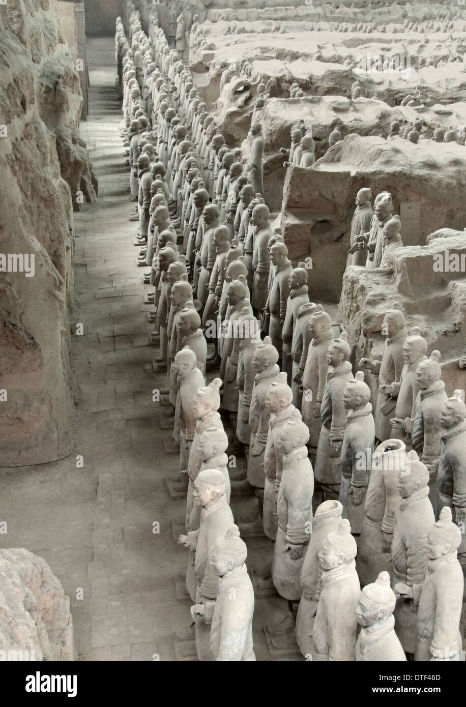 Parte dell'Esercito di Terracotta a Xian in Cina Foto Stock