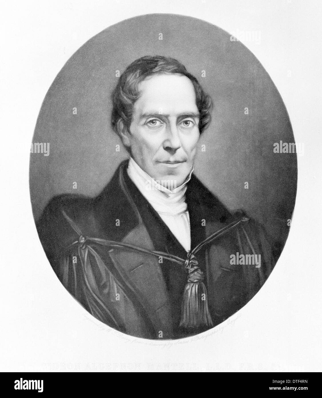 Dr Gideon Algernon Mantell (1790-1852) Foto Stock