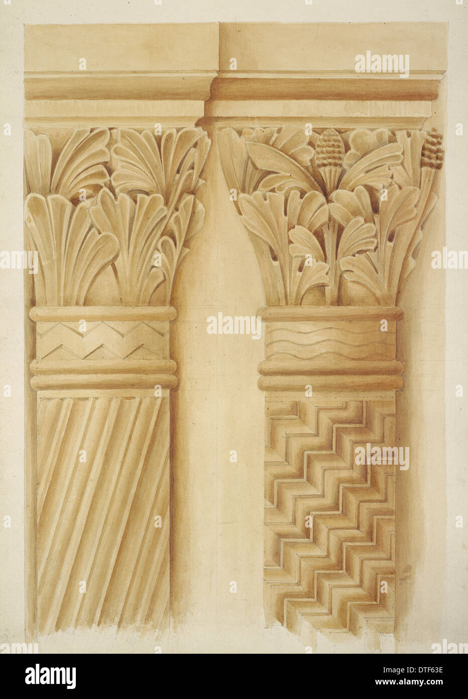 Disegni per il Museo di Storia Naturale, da Alfred Waterhouse (1830-1905) Foto Stock