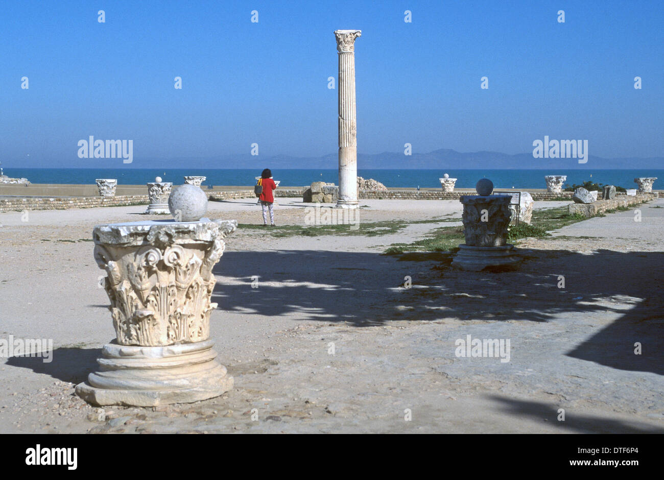 Cartagine. Sito storico vicino alla capitale tunisina ,TUNISI NORD AFRICA Foto Stock