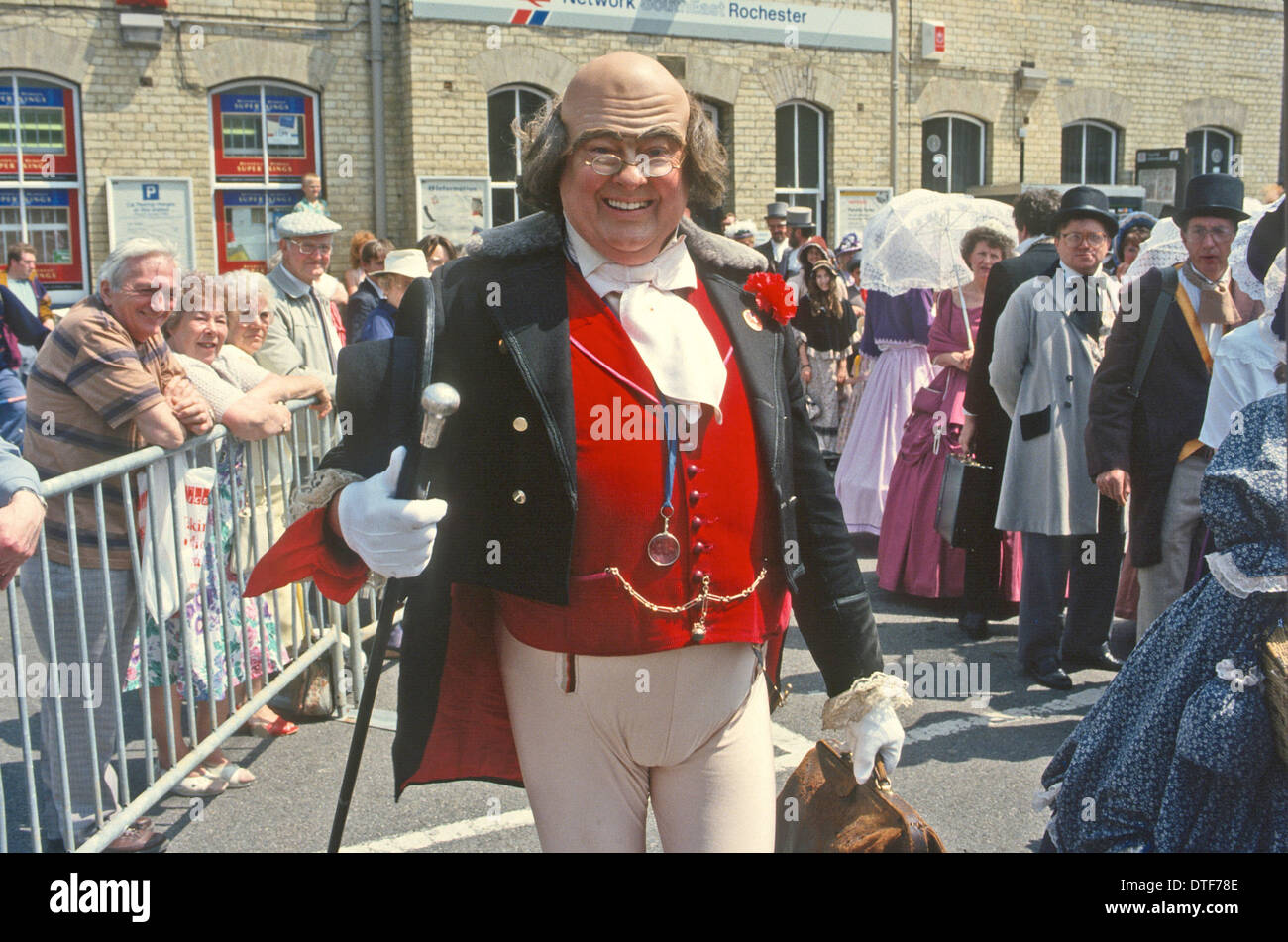 Signor PICKWICK a Charles Dickens costume annuale celebrazione ROCHESTER Kent REGNO UNITO Foto Stock