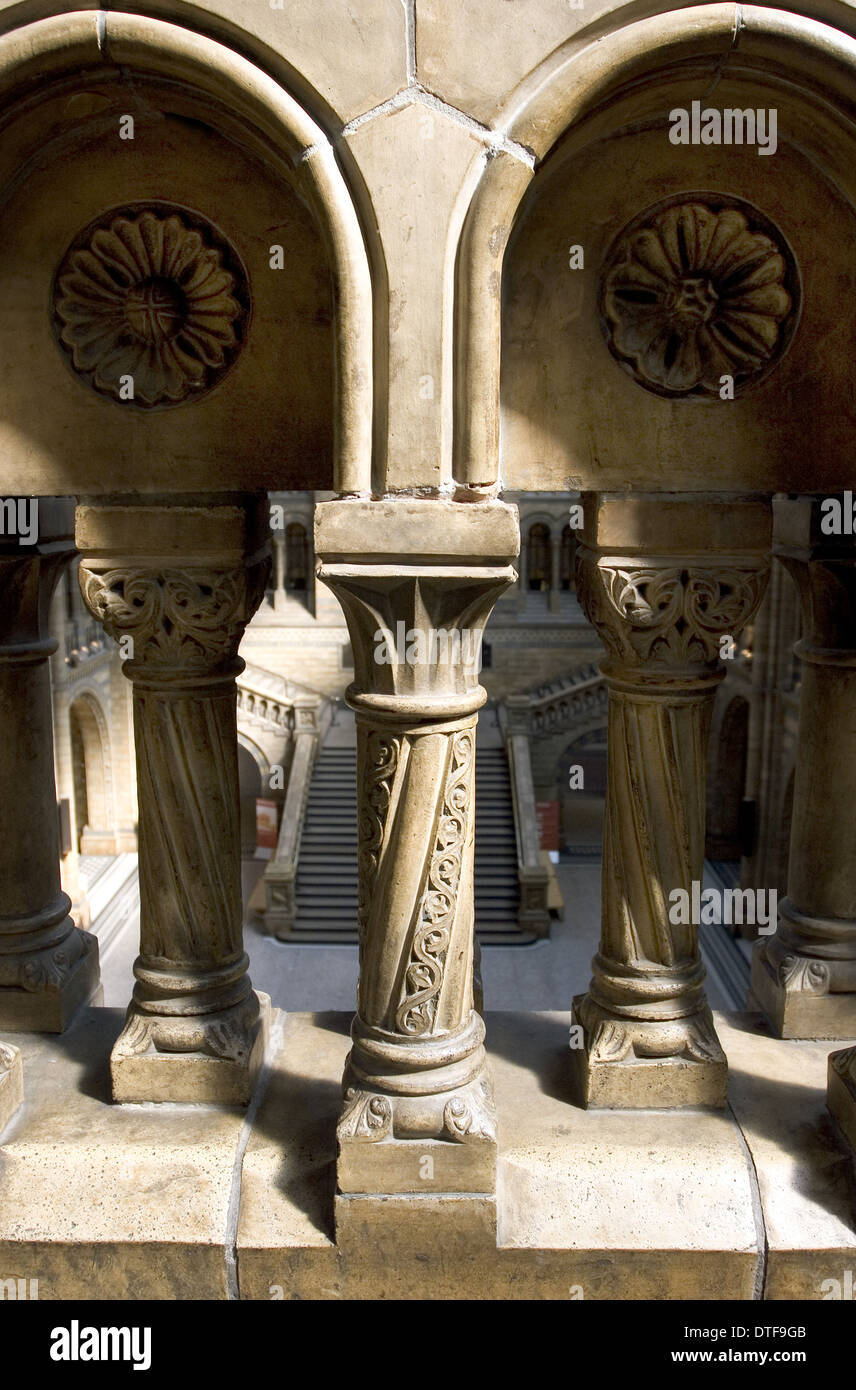 Terracotta decorativi pilastri Foto Stock