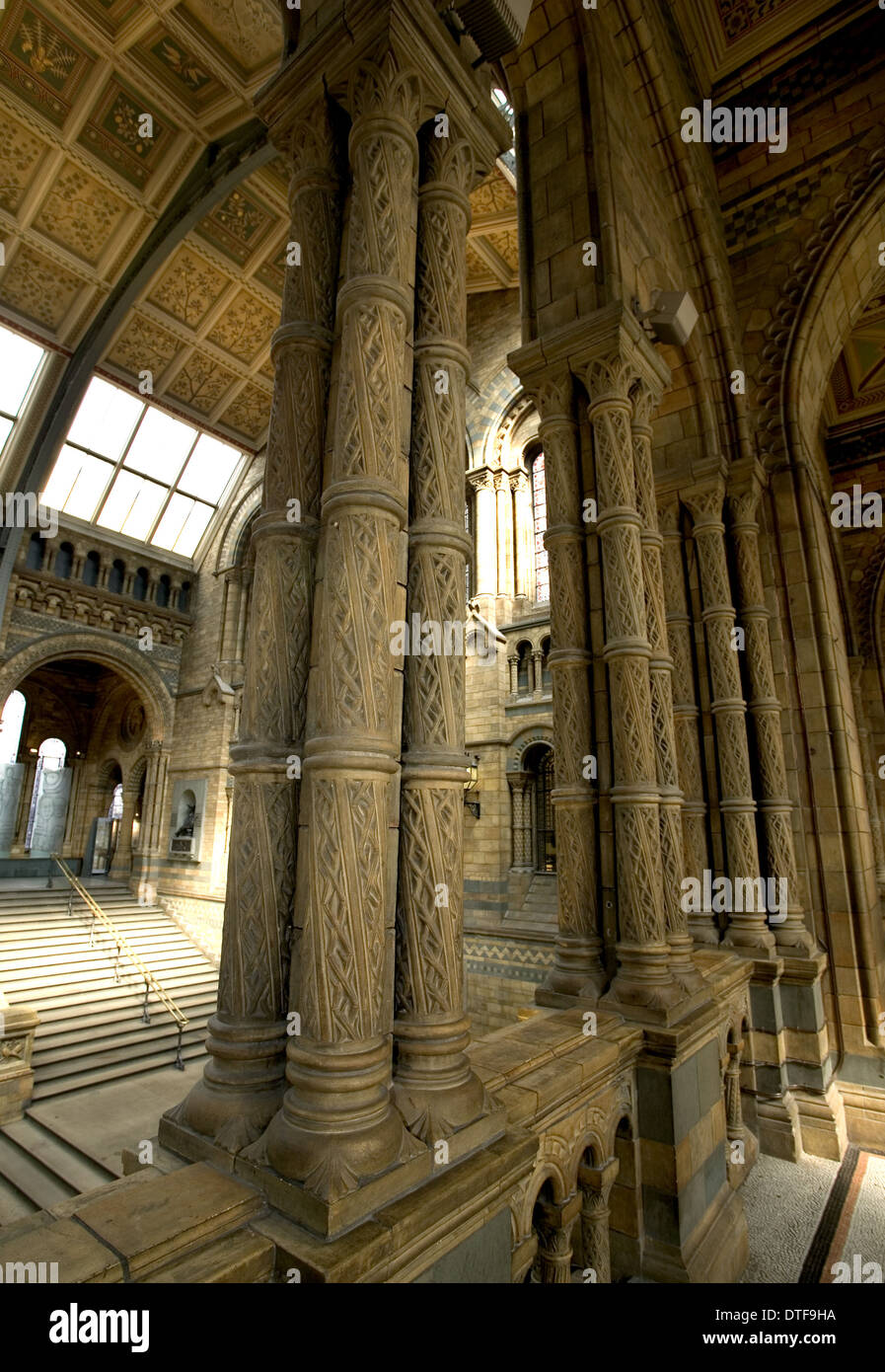Le caratteristiche architettoniche della sala principale Foto Stock