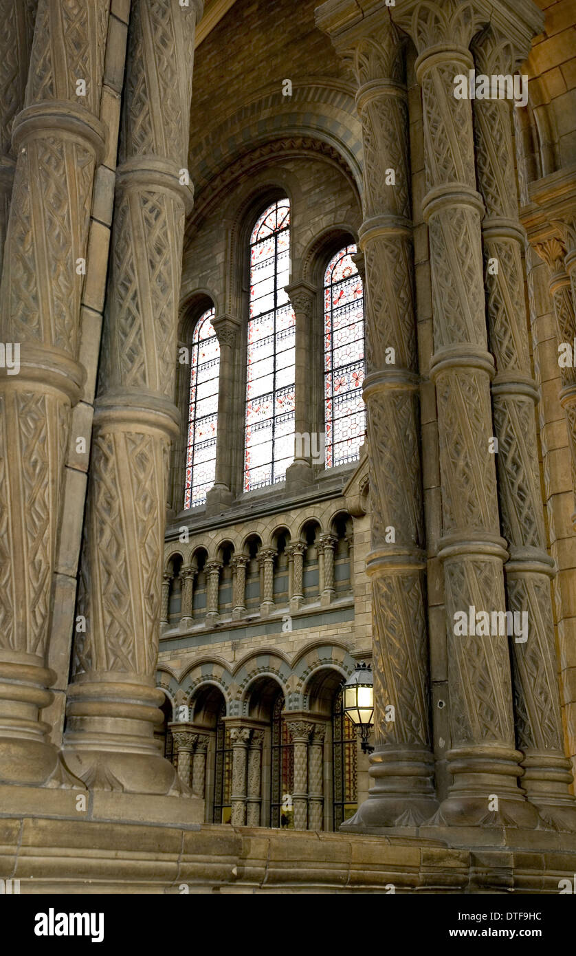 Le caratteristiche architettoniche della sala principale Foto Stock