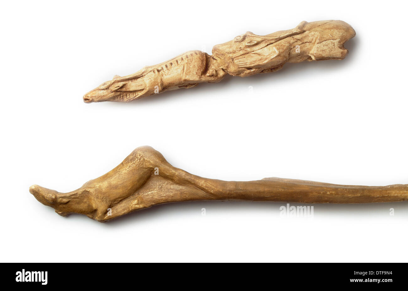 Paleolitico superiore intagli 11 - 18.000 anni Foto Stock