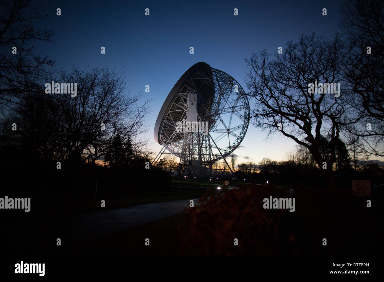 Università di Manchester' Jodrell Bank Lovell telescopio nel Cheshire Regno Unito Foto Stock