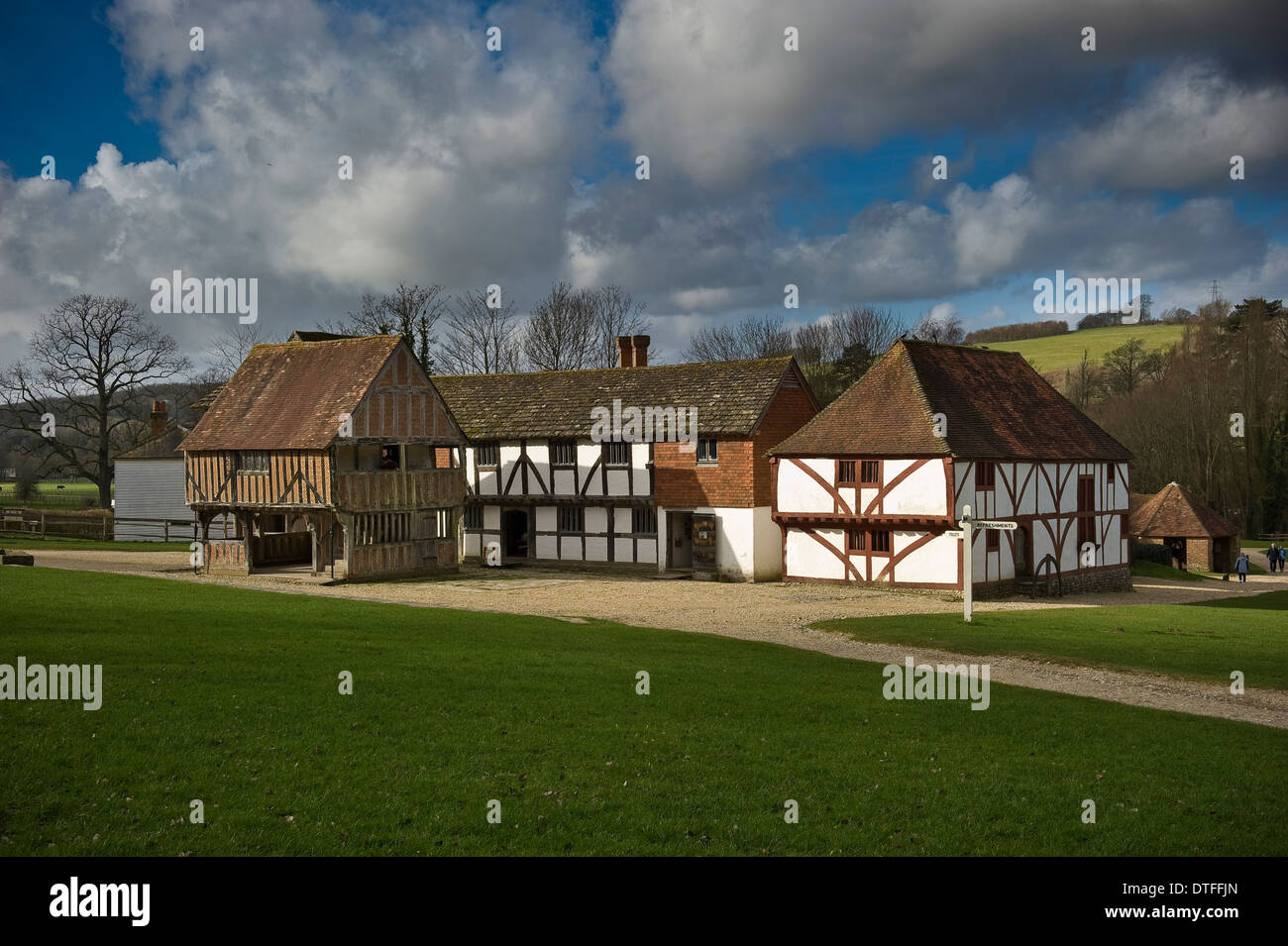 Weald & Downland Open Air Museum a Singleton, vicino a Chichester, West Sussex, Regno Unito Foto Stock