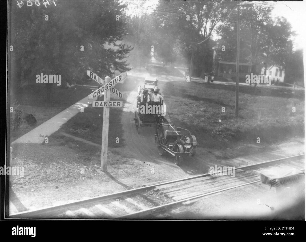 Macchinari in angolo College Street Fair Parade 1914 Foto Stock