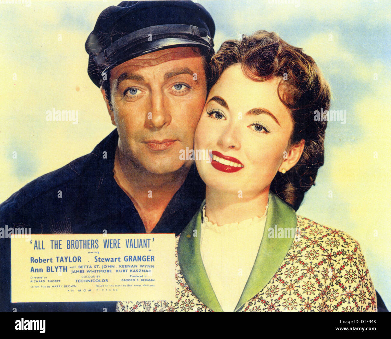 Tutti i fratelli furono valorosi 1953 MGM film con Ann Blyth e Robert Taylor Foto Stock