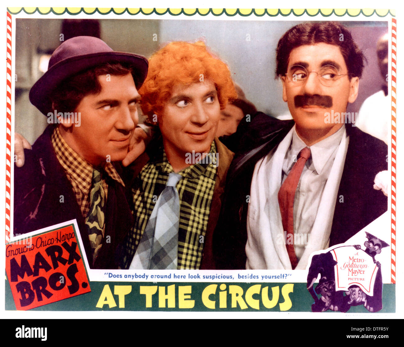 Al circo 1939 MGM film con i fratelli Marx Foto Stock