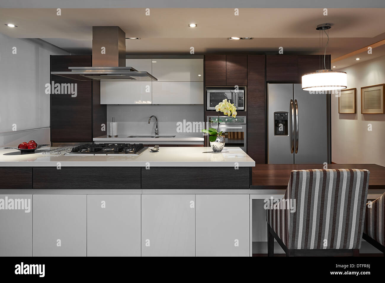 Interior design: Moderna Cucina grande Foto Stock