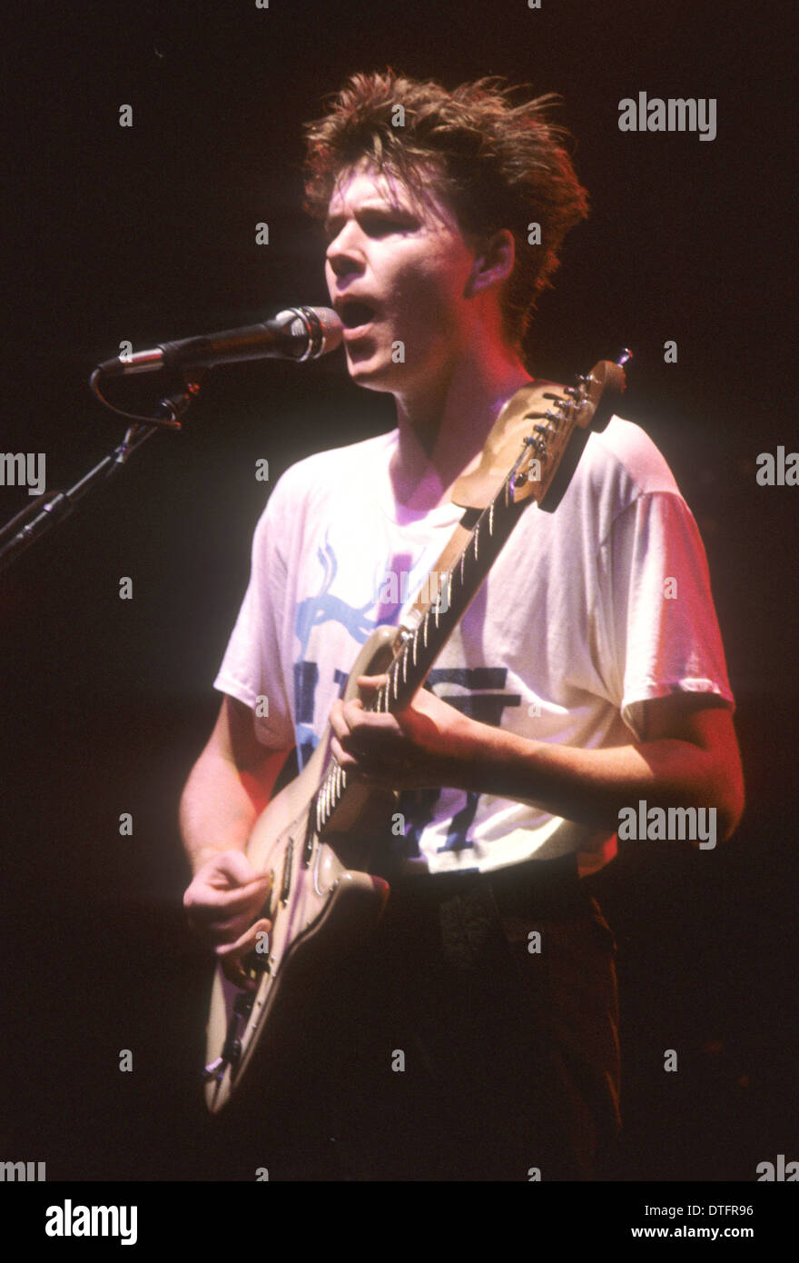 Paese grande scozzese gruppo rock con Stuart Adamson circa 1984 Foto Stock