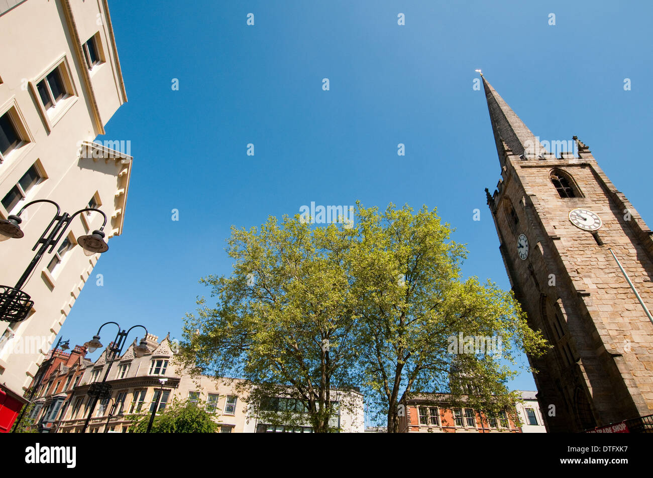 La chiesa di san Pietro nella città di Nottingham, Nottinghamshire REGNO UNITO Inghilterra Foto Stock