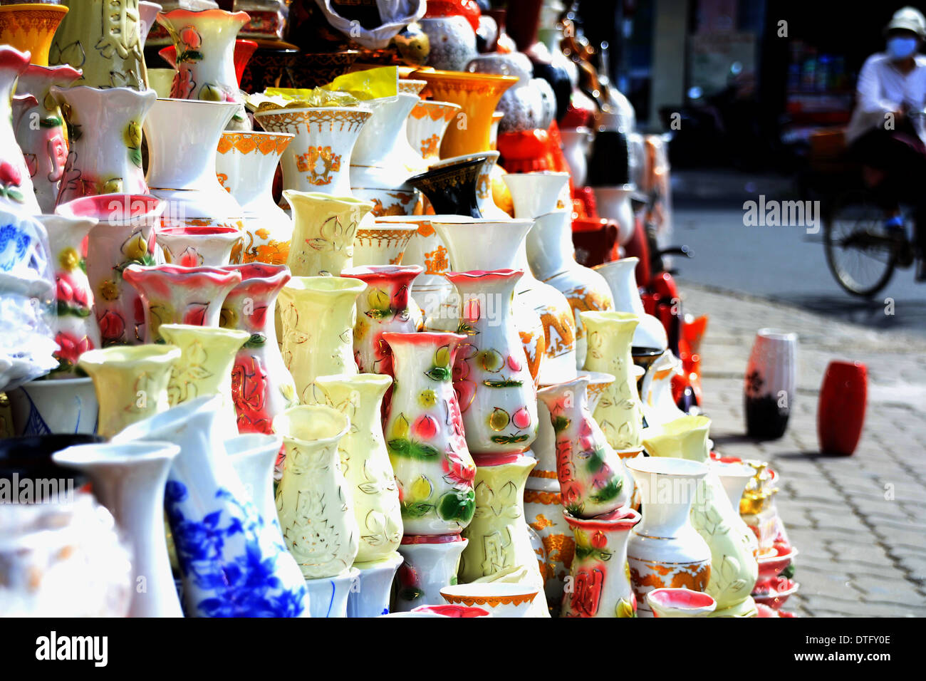 Ceramica Porcellana in vendita a Danang Vietnam Foto Stock