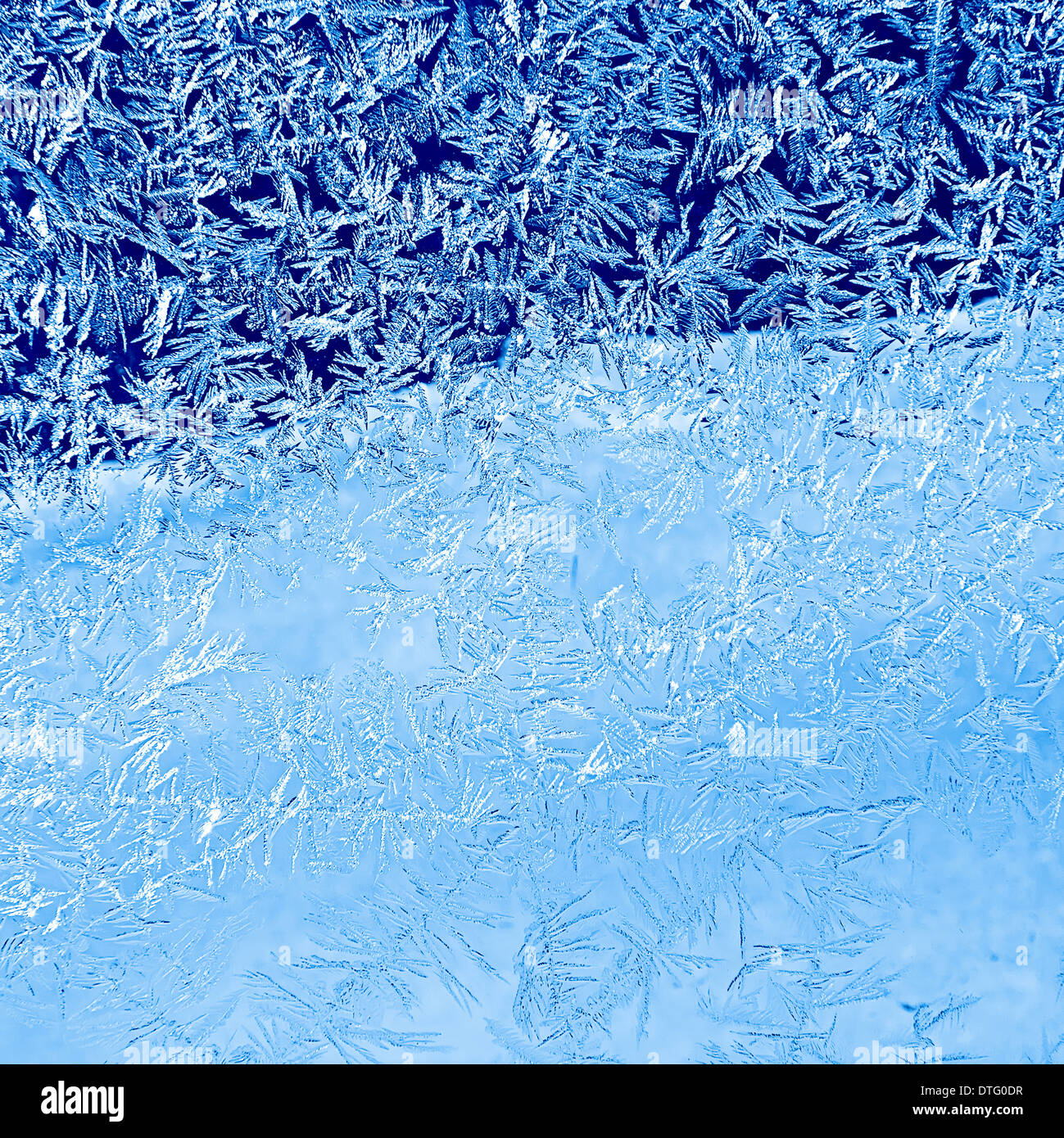 Modello di ghiaccio closeup in colore blu Foto Stock