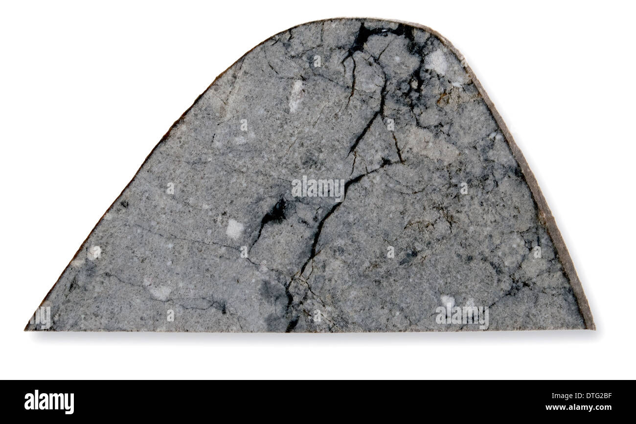 Fetta del meteorite lunare Africa nord-occidentale 482 Foto Stock