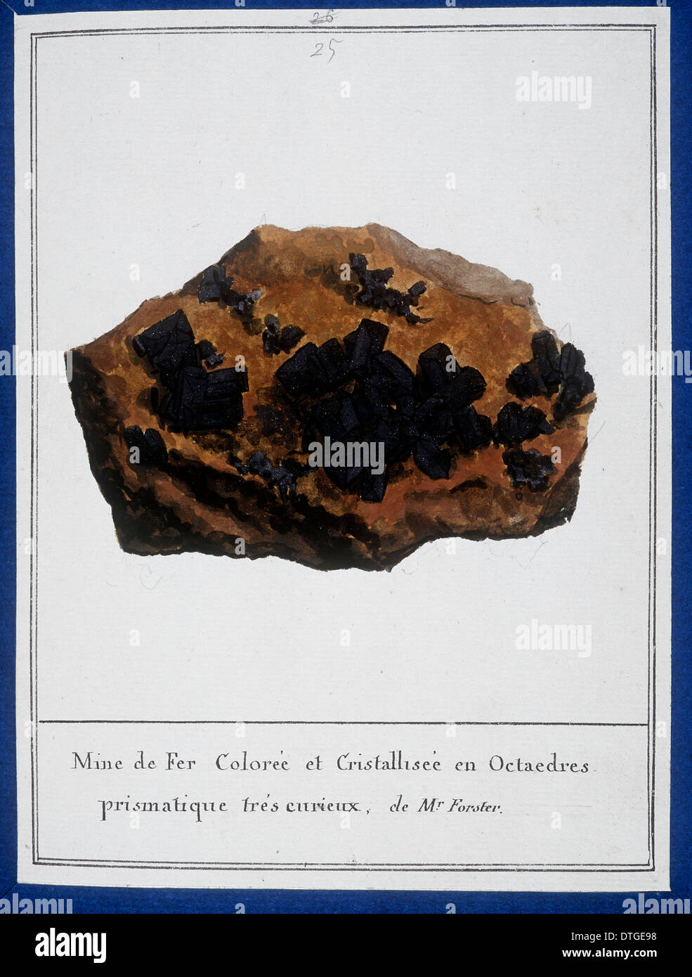 La piastra 25 da Mineralogie da Swebach Desfontaines Foto Stock